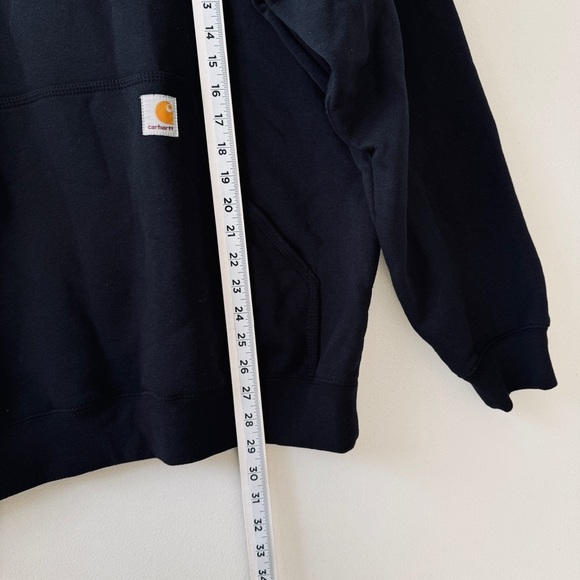 Carhartt Outlaws Campout Mens Black Hoodie Size Large Graphic Grunge Moto Biker - Picture 6 of 10